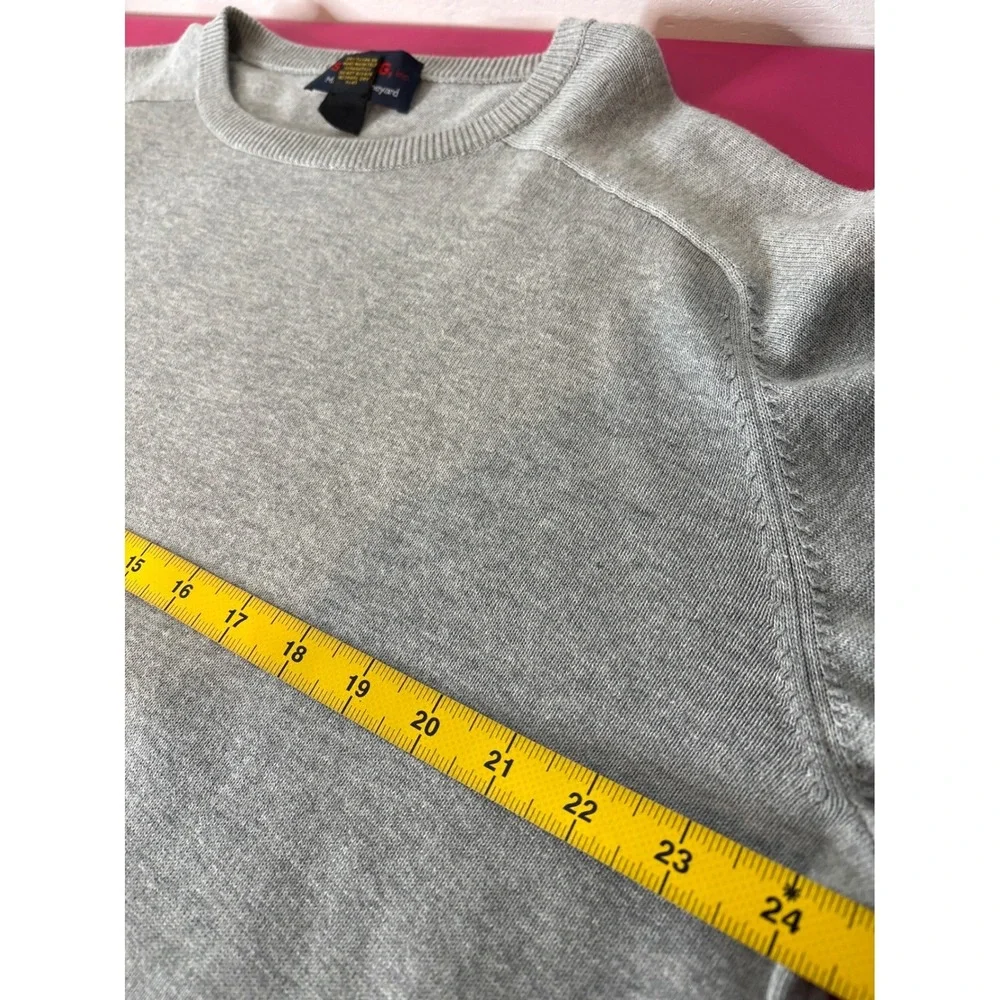 Sundog Marthas Vineyard Mens Gray Cotton Crew Neck Pullover Sweater Sz XL Preppy